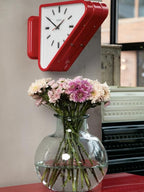 Japanese DULTON Metal Double-Sided Wall Clock | Corner Wall Silent Clock
