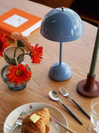Danish-Style Nordic Mushroom Touch Desk Lamp (Rechargeable)