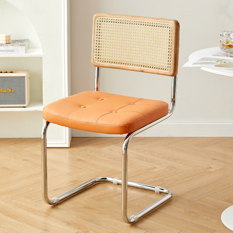 Nordic Mid-Century Modern Cesca Chair | Retro Metal Cantilever Dining & Accent Chair