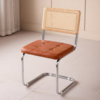 Nordic Mid-Century Modern Cesca Chair | Retro Metal Cantilever Dining & Accent Chair