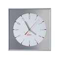 ALNHF Bauhaus Retro Grid Silent Wall Clock (35×35cm Aluminium Frame)