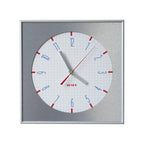 ALNHF Bauhaus Retro Grid Silent Wall Clock (35×35cm Aluminium Frame)