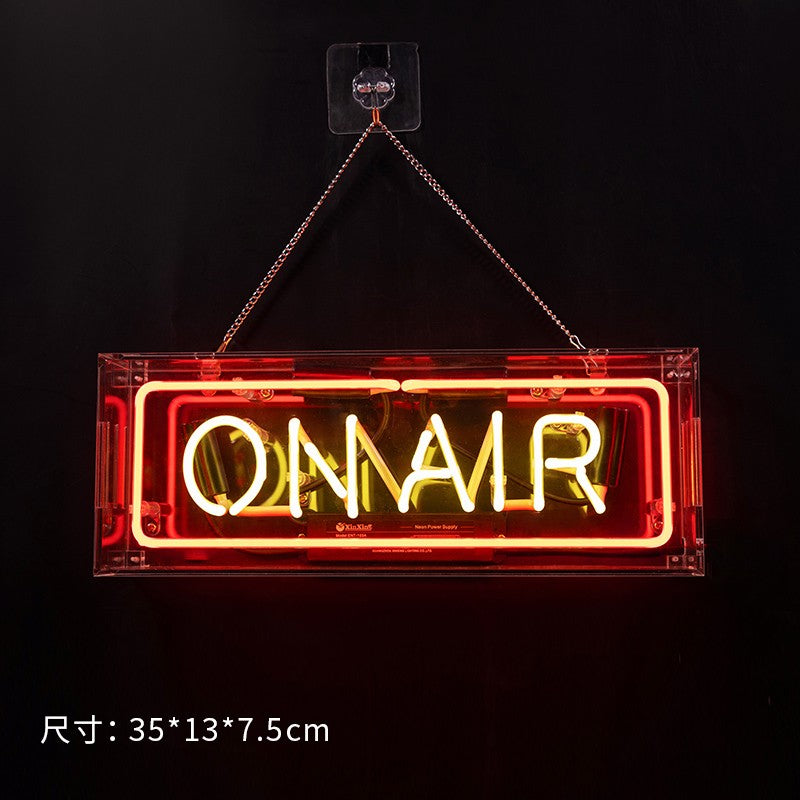 Custom Neon Glass Light Box | Acrylic Indoor Sign for Home, Shop & Studio