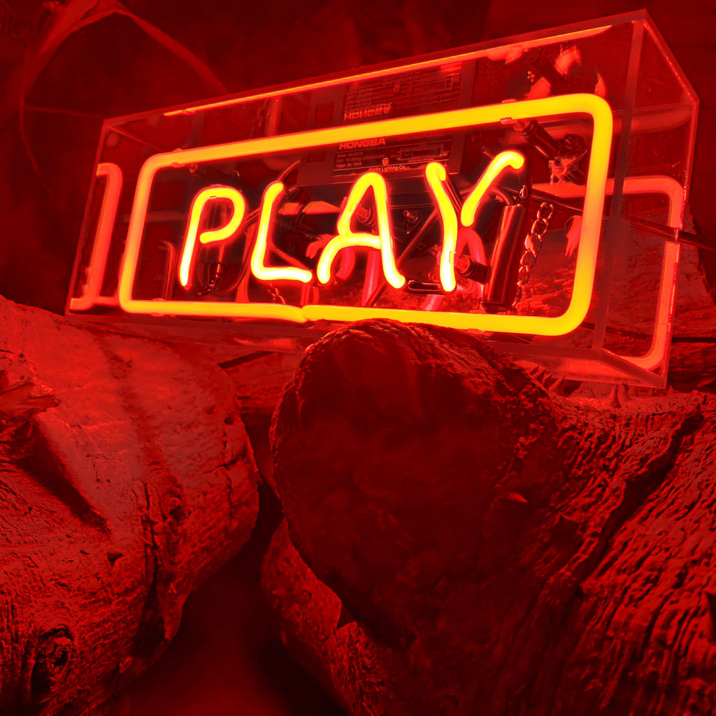 Custom Neon Glass Light Box | Acrylic Indoor Sign for Home, Shop & Studio