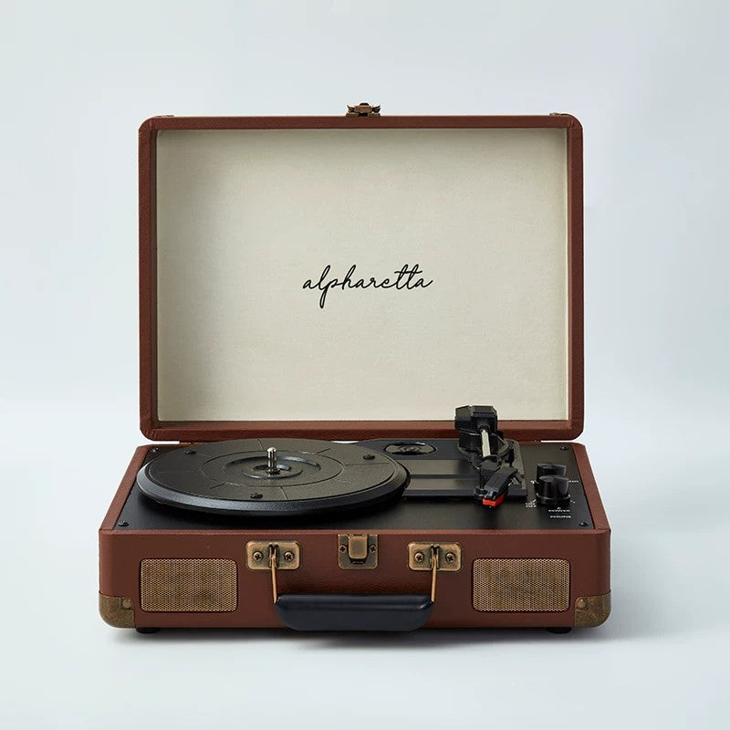 Alpharetta Retro Suitcase Vinyl Turntable Bluetooth Record Player & Speaker