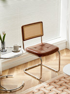 Nordic Mid-Century Modern Cesca Chair | Retro Metal Cantilever Dining & Accent Chair