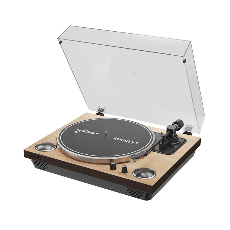 Seyttallin MANTY 3rd Gen Vintage Wooden Vinyl Record Player & Bluetooth Speaker
