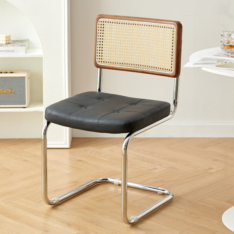 Nordic Mid-Century Modern Cesca Chair | Retro Metal Cantilever Dining & Accent Chair
