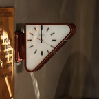 Japanese DULTON Metal Double-Sided Wall Clock | Corner Wall Silent Clock