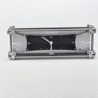 TPOL Industrial Style Aluminum Alloy Clock  Handmade Mechanical Metal Desktop Ornament
