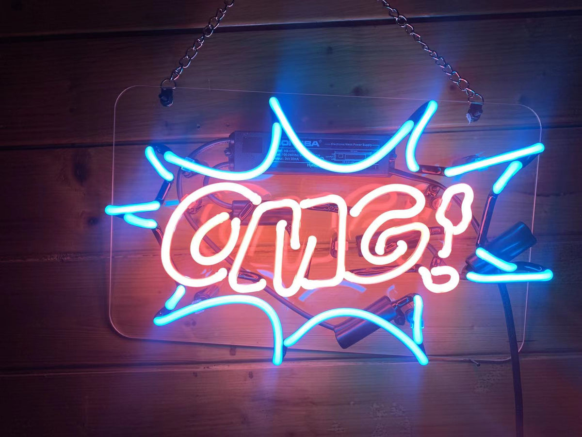 Custom Neon Glass Light Box | Acrylic Indoor Sign for Home, Shop & Studio