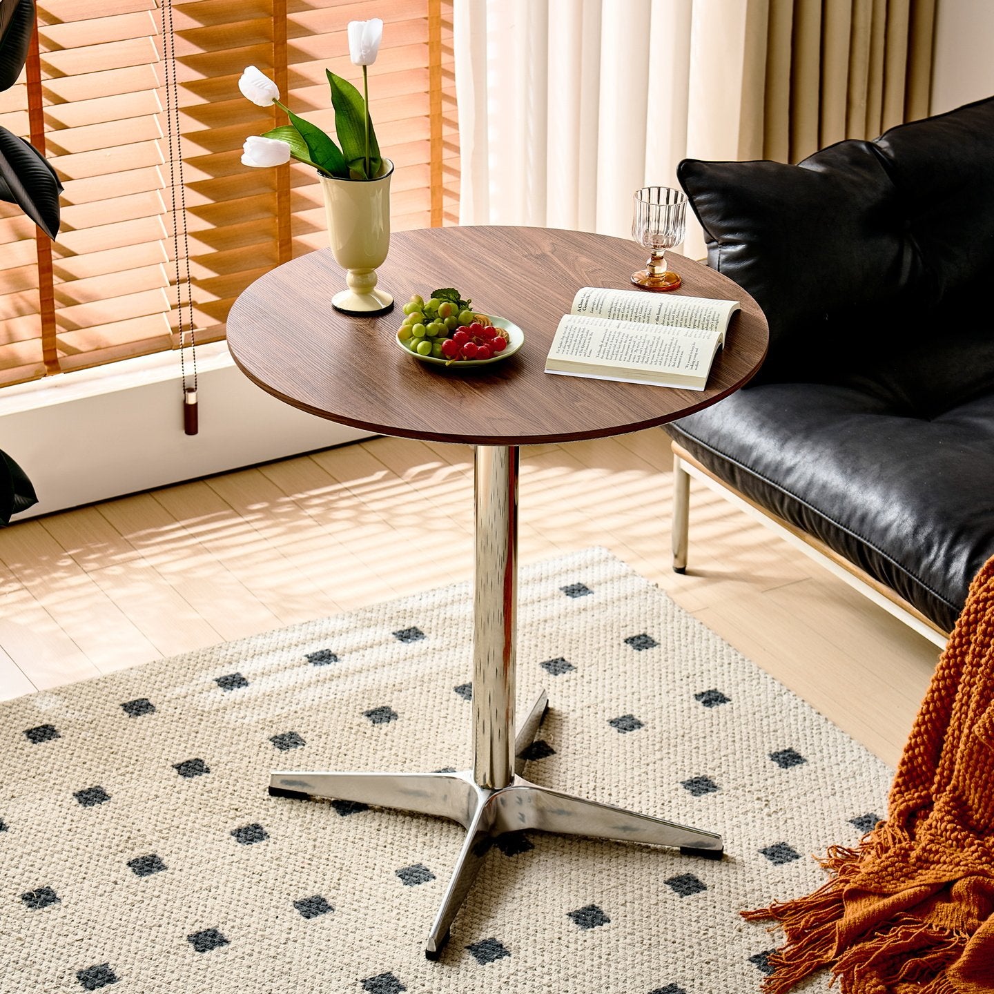 Nordic Mid-Century Modern Cesca Chair | Retro Metal Cantilever Dining & Accent Chair