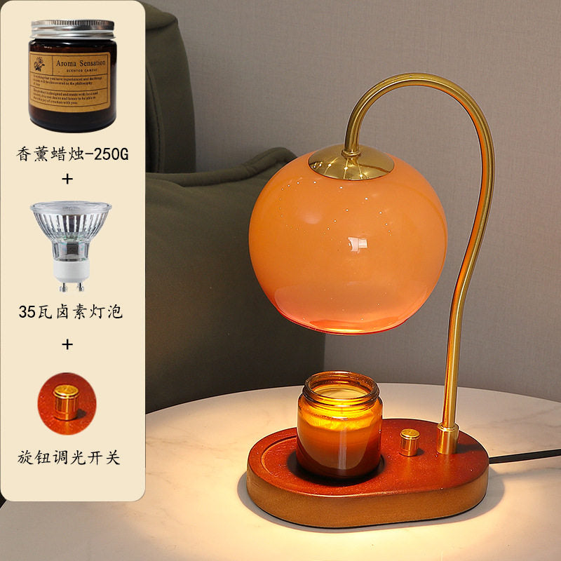 Mars Orange Candle Warmer Lamp | Modern Dimmable Table Lamp