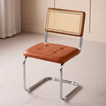 Nordic Mid-Century Modern Cesca Chair | Retro Metal Cantilever Dining & Accent Chair