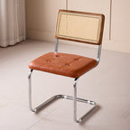 Nordic Mid-Century Modern Cesca Chair | Retro Metal Cantilever Dining & Accent Chair