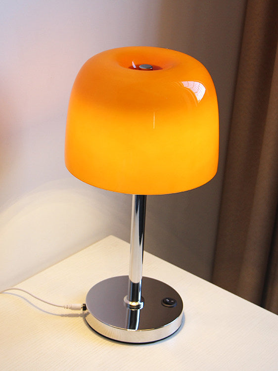 Scandinavian Mushroom Glass Table Lamp