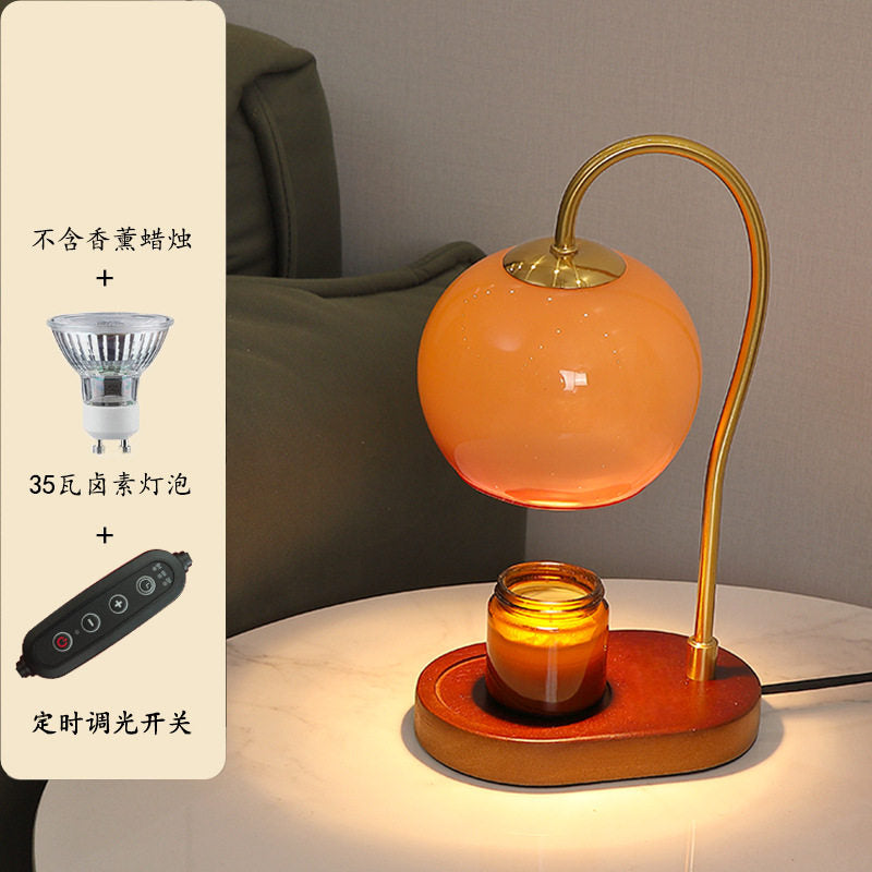 Mars Orange Candle Warmer Lamp | Modern Dimmable Table Lamp