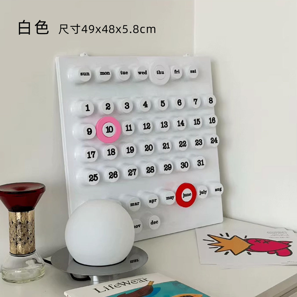 XEMO Modern Minimalist Perpetual Calendar & Desktop Accent