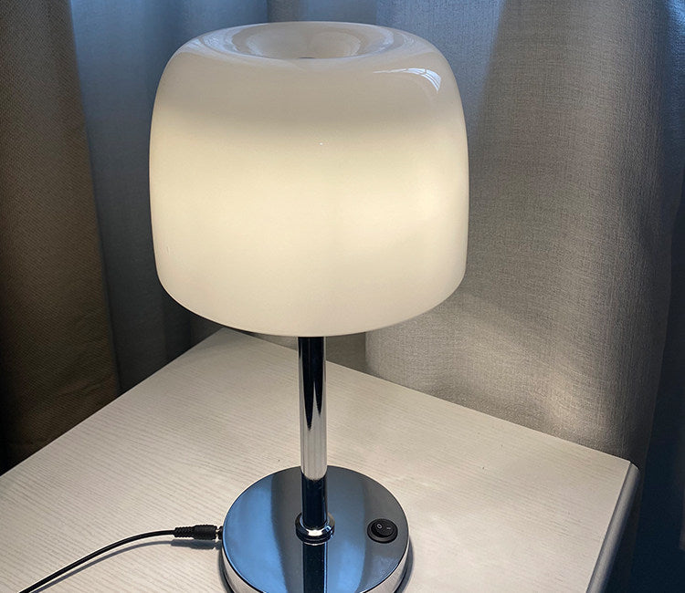 Scandinavian Mushroom Glass Table Lamp