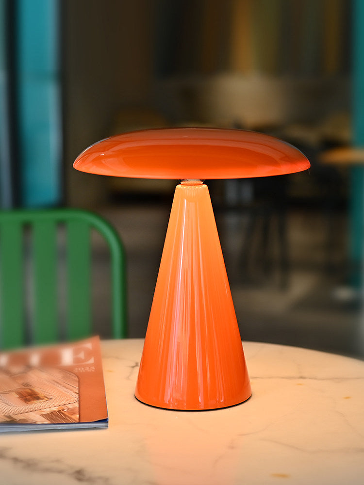 French Thomson Luxury Mushroom Ambient Lamp  Rechargeable Cordless Bedside Table Light