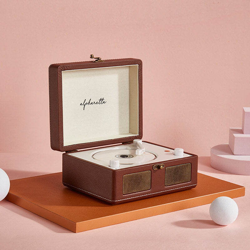 Alpharetta Retro Suitcase Vinyl Turntable Bluetooth Record Player & Speaker