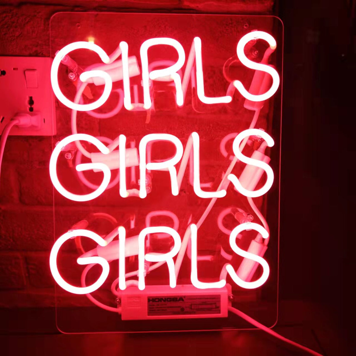 Custom Neon Glass Light Box | Acrylic Indoor Sign for Home, Shop & Studio