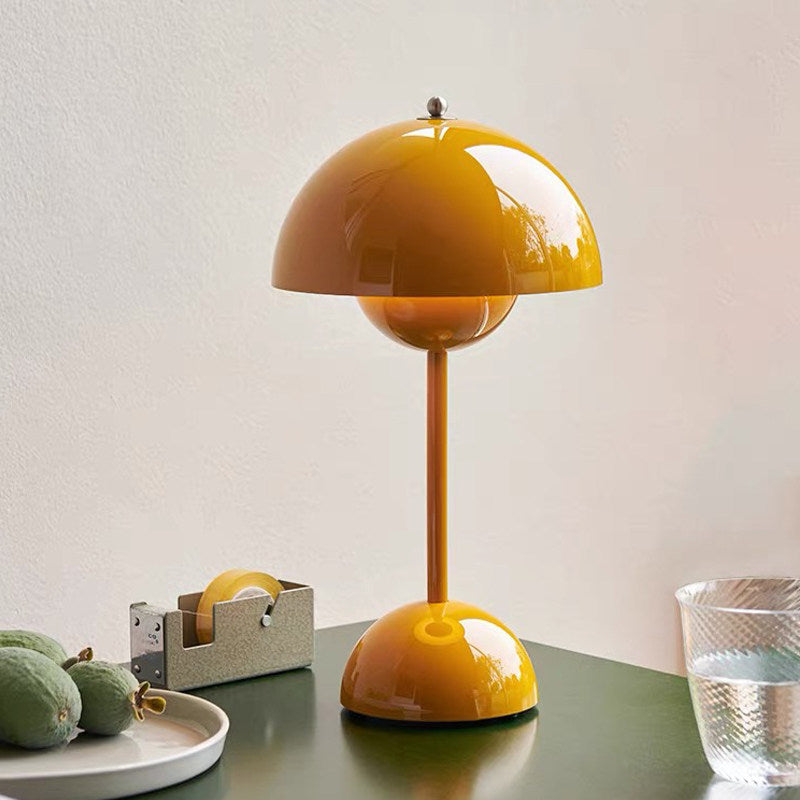 Danish-Style Nordic Mushroom Touch Desk Lamp (Rechargeable)
