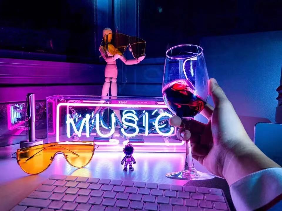 Custom Neon Glass Light Box | Acrylic Indoor Sign for Home, Shop & Studio