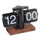 Retro Mechanical Flip Desk Clock – Minimalist European Style