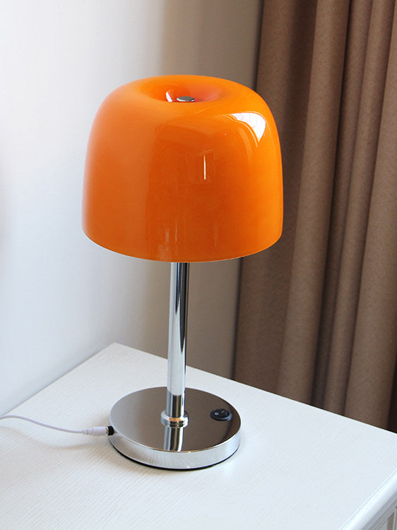 Scandinavian Mushroom Glass Table Lamp