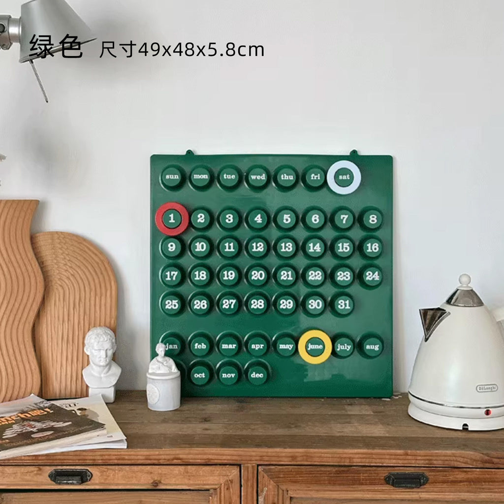 XEMO Modern Minimalist Perpetual Calendar & Desktop Accent
