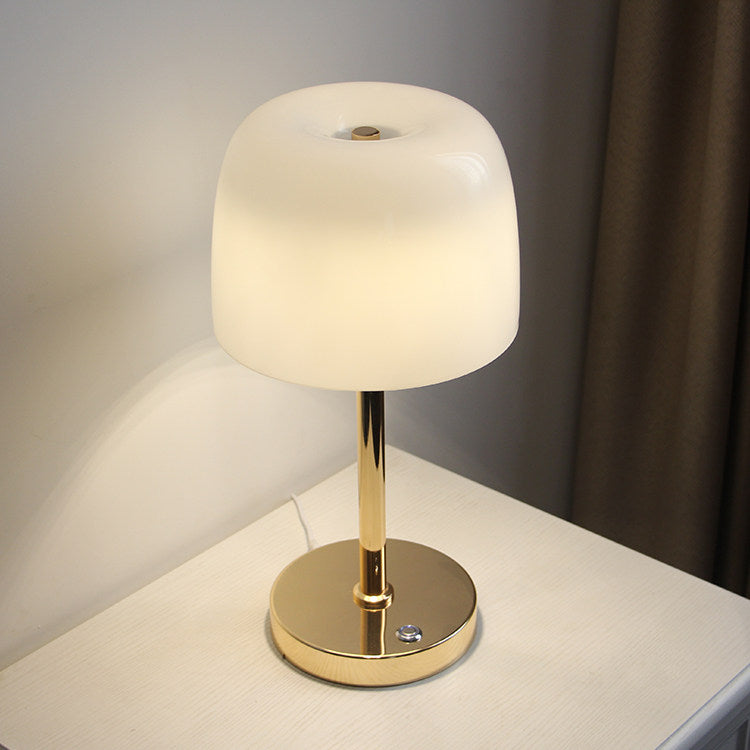 Scandinavian Mushroom Glass Table Lamp