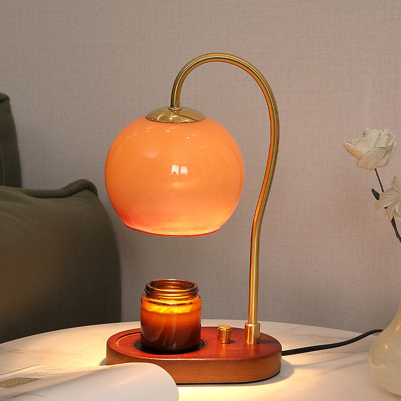 Mars Orange Candle Warmer Lamp | Modern Dimmable Table Lamp