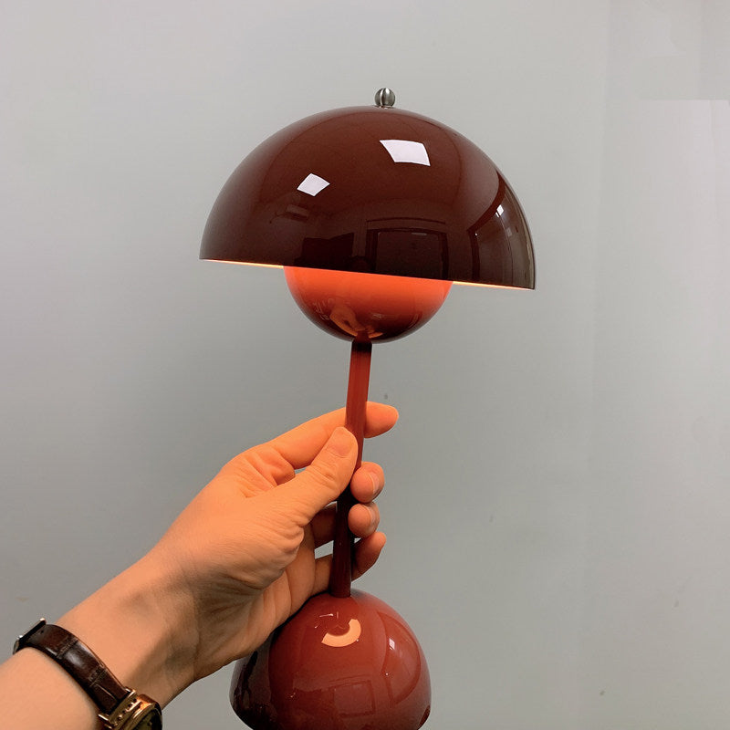 Danish-Style Nordic Mushroom Touch Desk Lamp (Rechargeable)
