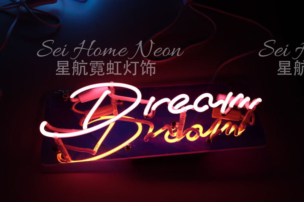 Custom Neon Glass Light Box | Acrylic Indoor Sign for Home, Shop & Studio