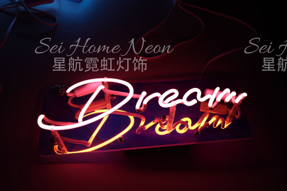 Custom Neon Glass Light Box | Acrylic Indoor Sign for Home, Shop & Studio