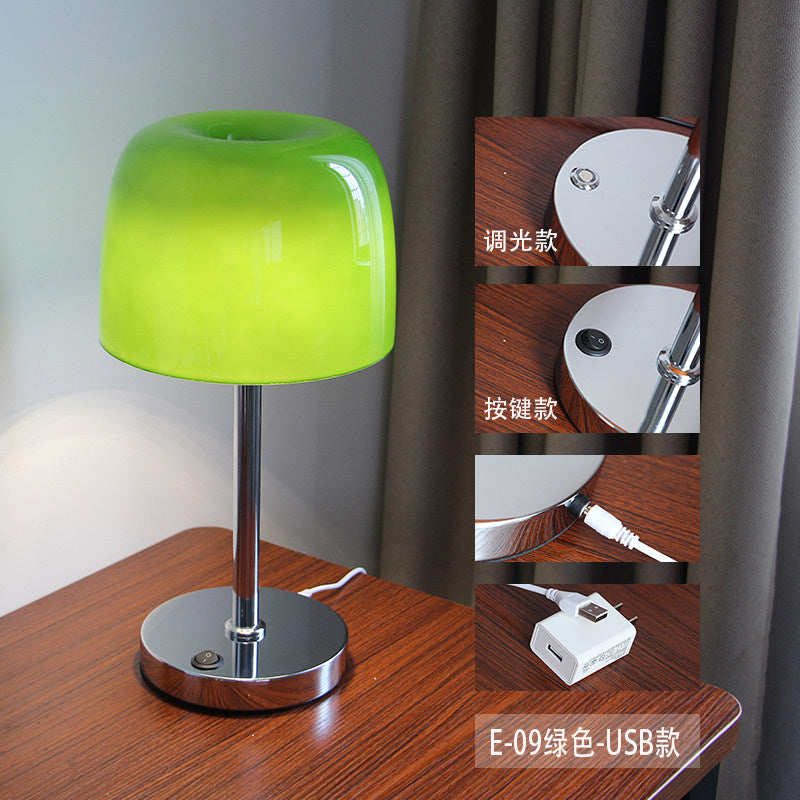 Scandinavian Mushroom Glass Table Lamp