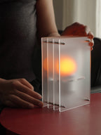 Modern Egg Crepe Layer Acrylic Desk Lamp  Aesthetic Atmosphere Light