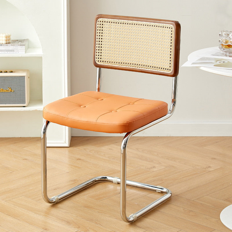 Nordic Mid-Century Modern Cesca Chair | Retro Metal Cantilever Dining & Accent Chair
