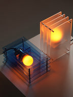 Modern Egg Crepe Layer Acrylic Desk Lamp  Aesthetic Atmosphere Light