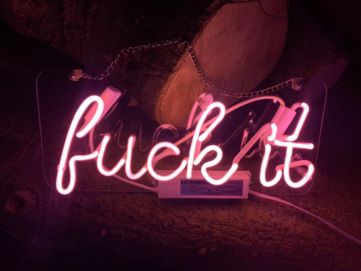 Custom Neon Glass Light Box | Acrylic Indoor Sign for Home, Shop & Studio