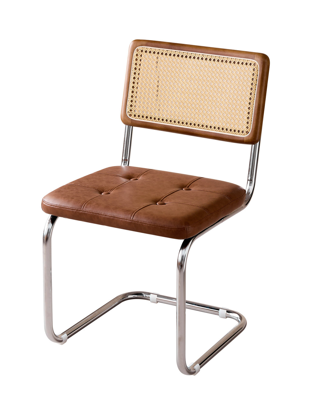 Nordic Mid-Century Modern Cesca Chair | Retro Metal Cantilever Dining & Accent Chair