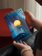 Modern Egg Crepe Layer Acrylic Desk Lamp  Aesthetic Atmosphere Light
