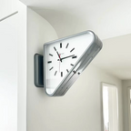 Japanese DULTON Metal Double-Sided Wall Clock | Corner Wall Silent Clock