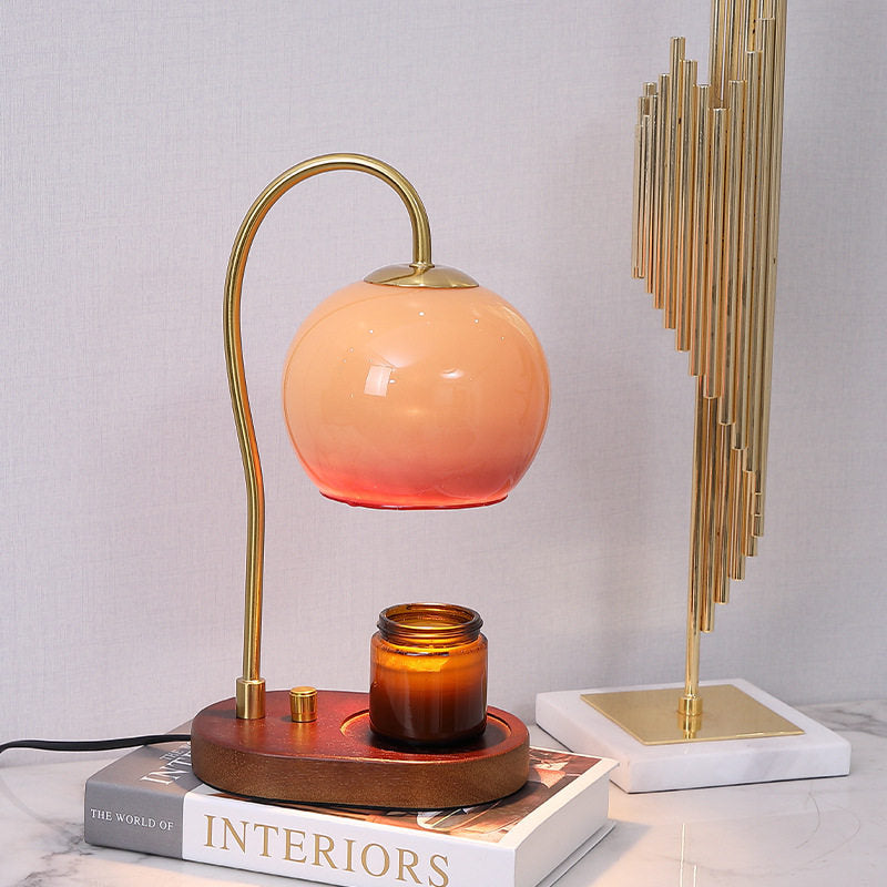 Mars Orange Candle Warmer Lamp | Modern Dimmable Table Lamp