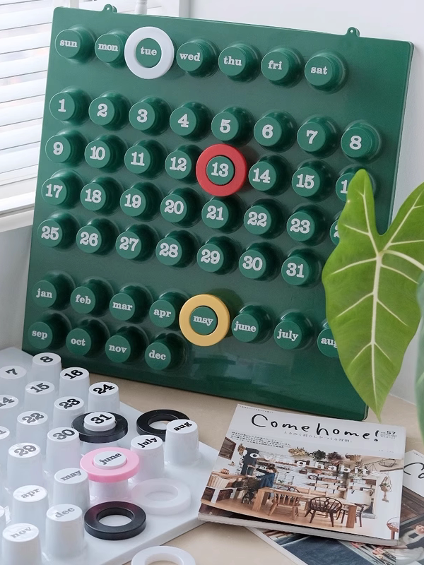 XEMO Modern Minimalist Perpetual Calendar & Desktop Accent
