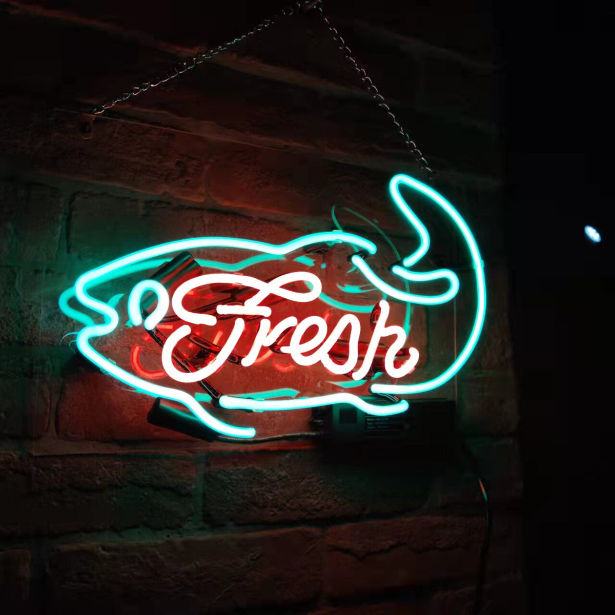 Custom Neon Glass Light Box | Acrylic Indoor Sign for Home, Shop & Studio