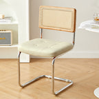 Nordic Mid-Century Modern Cesca Chair | Retro Metal Cantilever Dining & Accent Chair