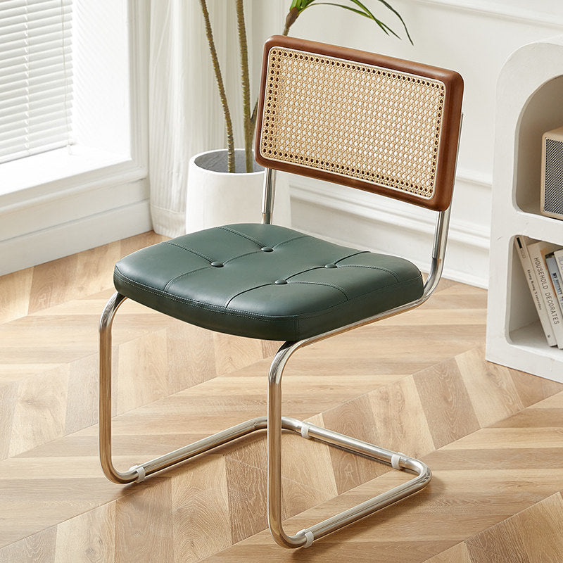 Nordic Mid-Century Modern Cesca Chair | Retro Metal Cantilever Dining & Accent Chair