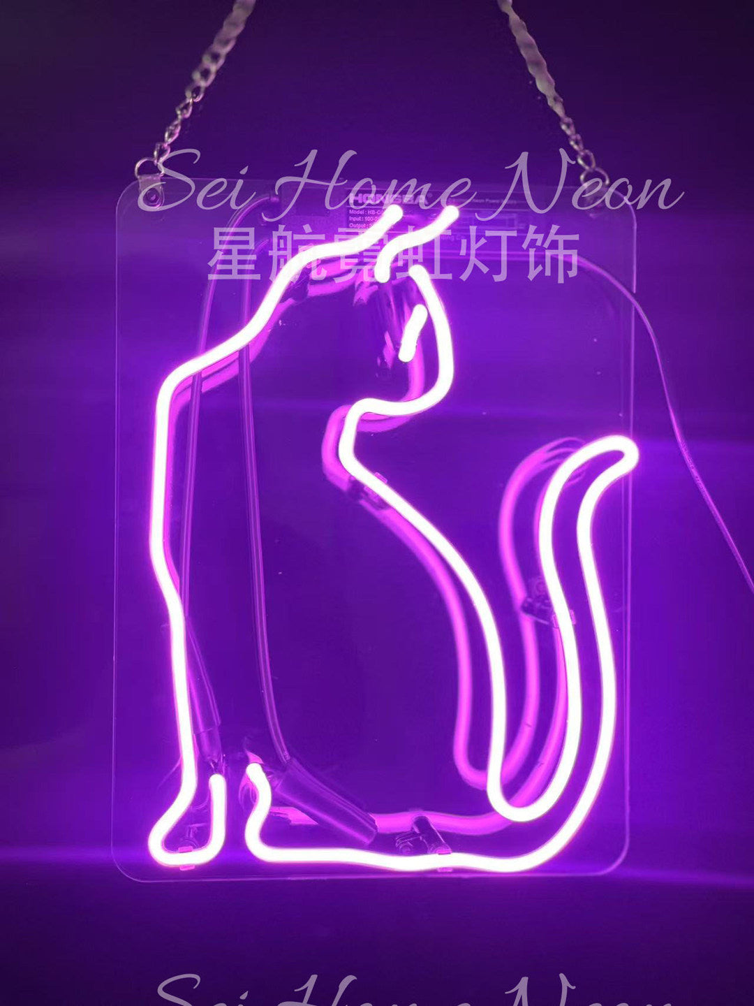 Custom Neon Glass Light Box | Acrylic Indoor Sign for Home, Shop & Studio